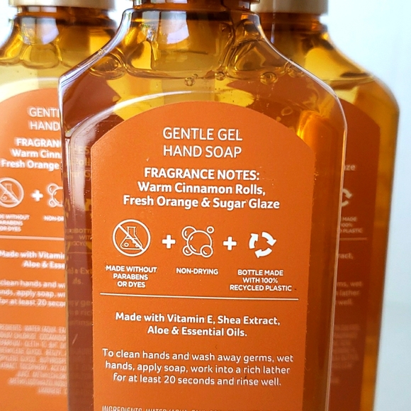 * 3 Bath & Body Works ICED CINNAMON ROLLS Gel Hand Soap - Picture 4 of 5